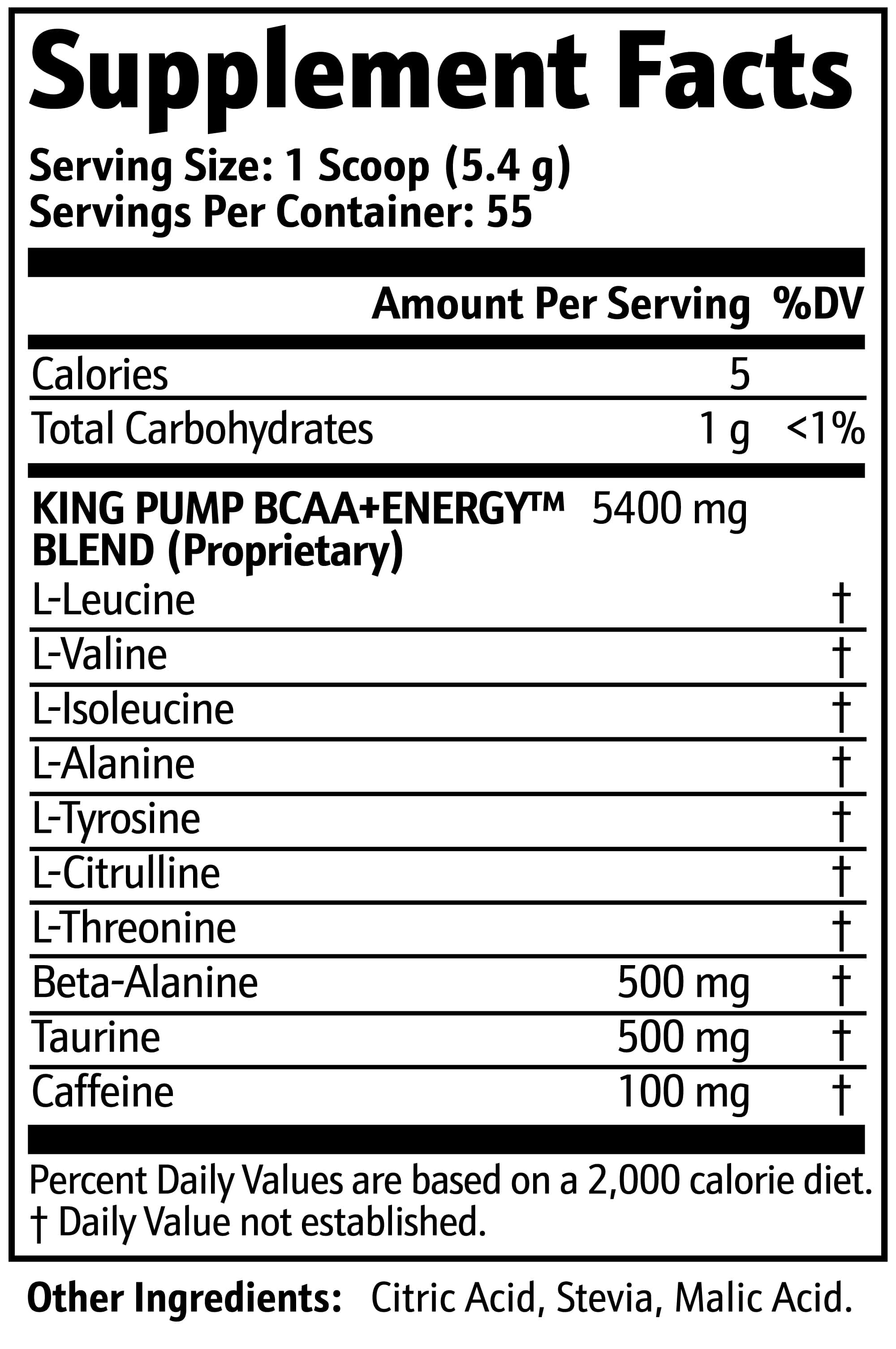 King Pump Aminos BCAA - Image 2
